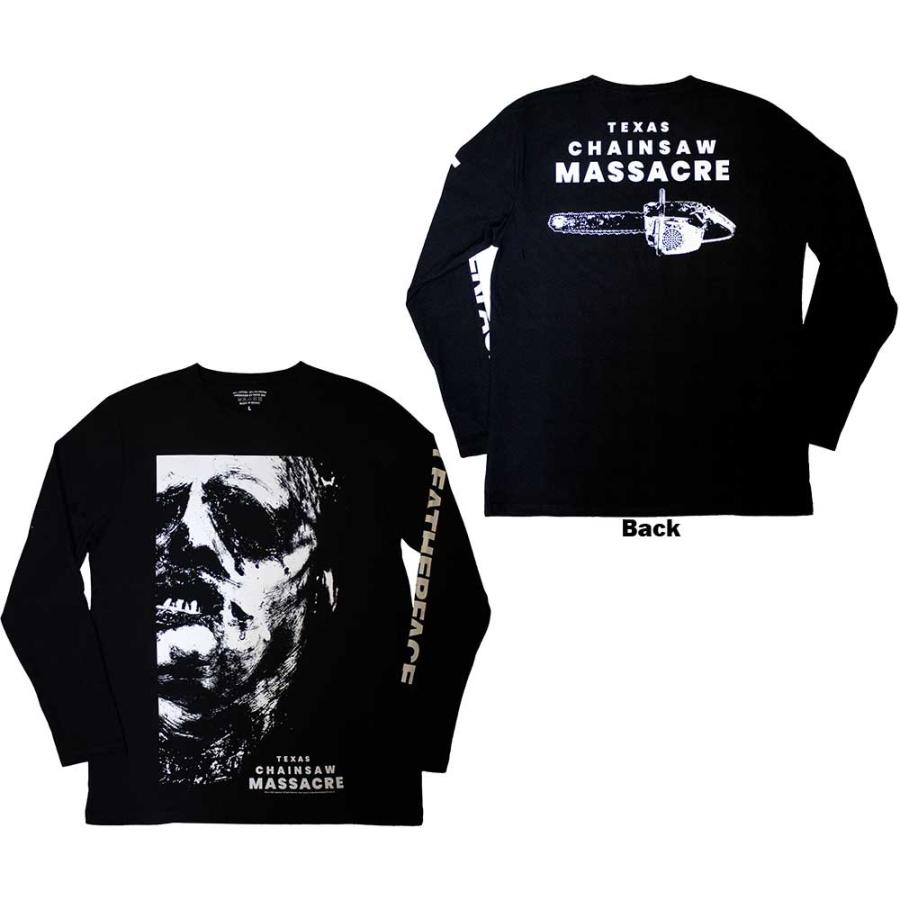ROCK OFF レザーフェイス 長袖 Tシャツ 悪魔のいけにえ THE TEXAS
