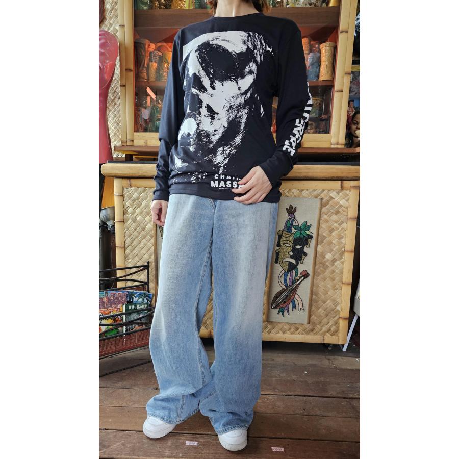 ROCK OFF レザーフェイス 長袖 Tシャツ 悪魔のいけにえ THE TEXAS