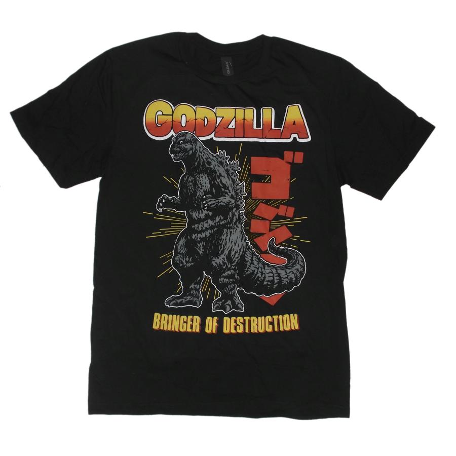 ゴジラ Tシャツ GODZILLA Bringer Of Destruction 黒 正規品 映画関連