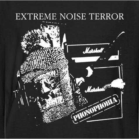 エクストリーム ノイズ テラー Tシャツ Extreme Noise Terror PHONOPHOBIA 正規品 ENT クラスト ロックTシャツ バンドTシャツ｜mumbles