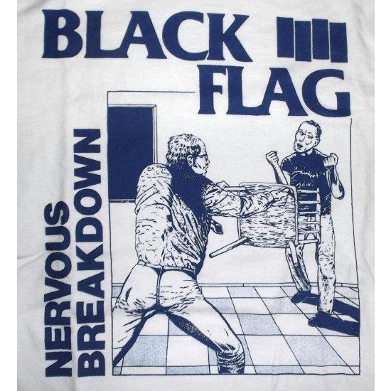 ブラック フラッグ Tシャツ Black Flag Nervous Breakdown 白 正規品