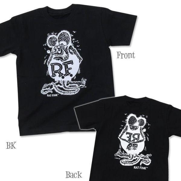 ラット フィンク Tシャツ RAT FINK 黒 モノフィンク　(ラット背中プリント) 正規品｜mumbles｜02