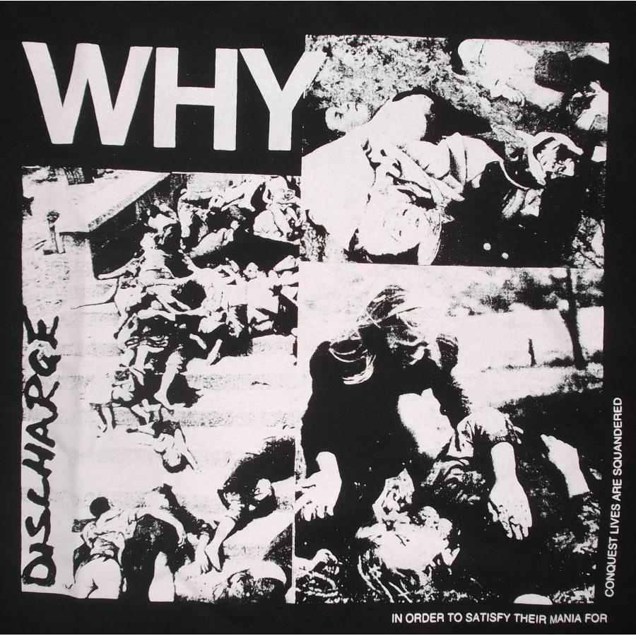 ディスチャージ Tシャツ Discharge WHY 正規品 ロックTシャツ バンドT