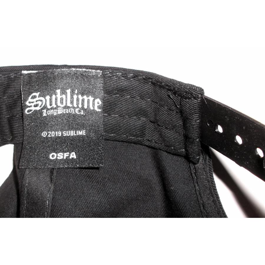 Sublime 刺繍ロゴ ブラックキャップ　バンド 90’s サブライム ベースボール キャップ SUBLIME 正規品 帽子 ロックT
