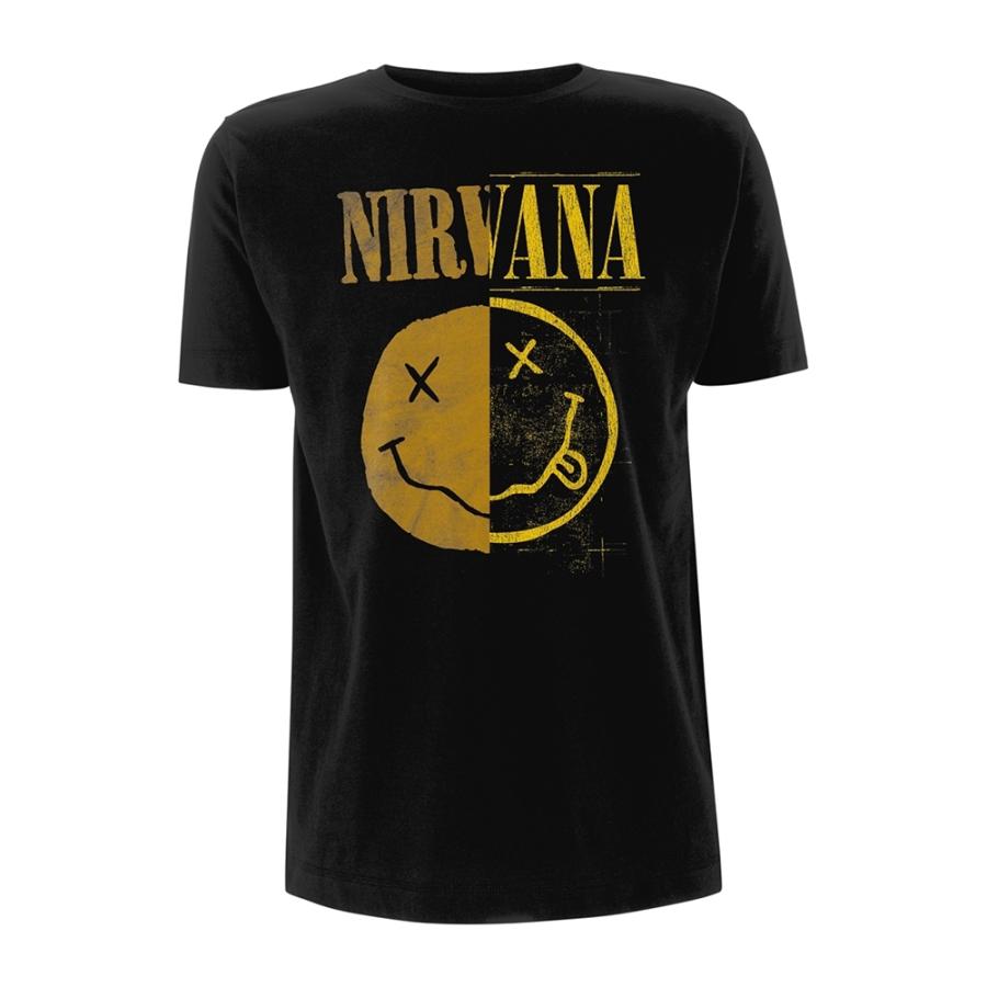 正規品【極美品】NIRVANA スマイリー　Tシャツ ヘビーウェイト 古着 90s USA製 NIRVANA スマイル スマイリー フェイス