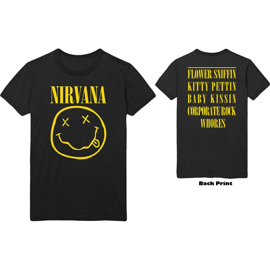 NIRVANA（ニルヴァーナ） Tシャツ NIRVANA SMILE UK 正規品 ロックT
