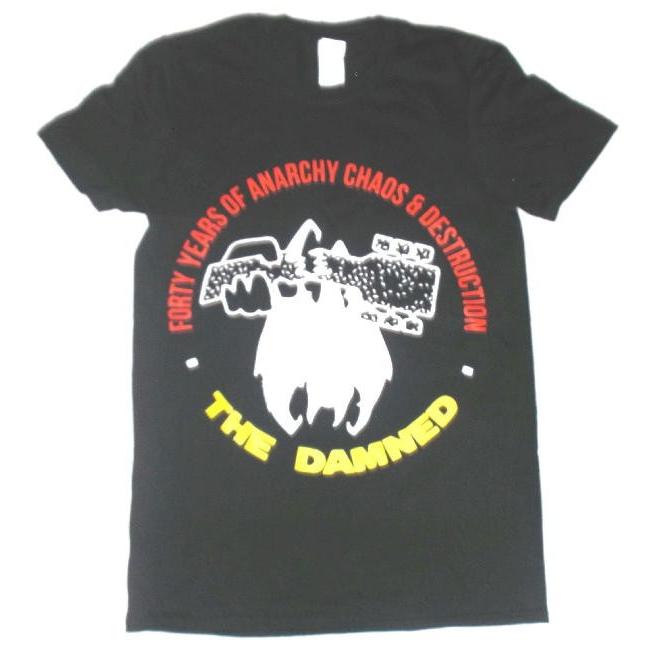 The Damned TシャツLサイズ(未使用) ザ・ダムド Tシャツ The DAMNED 40周年 正規品 ロックTシャツ