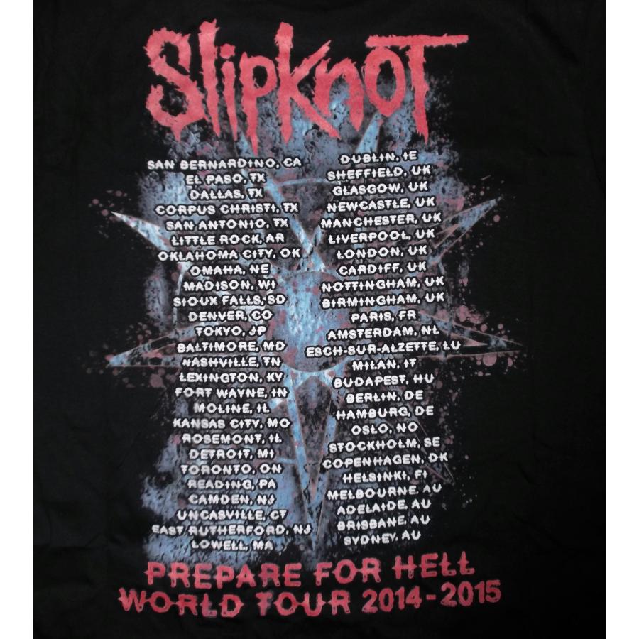 ROCK OFF スリップノット Tシャツ SLIPKNOT PREPARE FOR HELL 2014