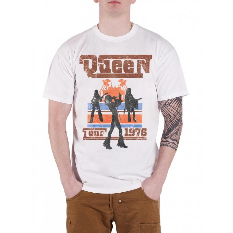 クイーン Tシャツ QUEEN 76 ツアー 白 正規品 : マンブルズ