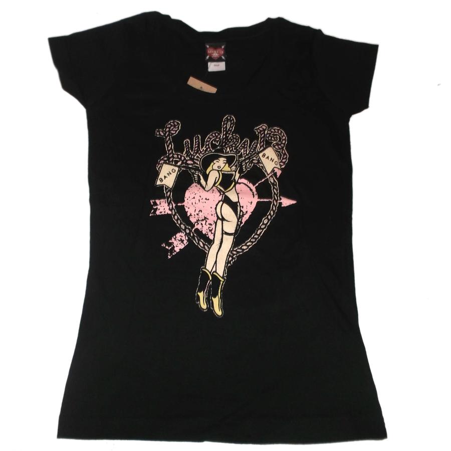 Lucky 13 ラッキー13 Lady's - Tシャツ LUCKY13 Cow Girl セーラー