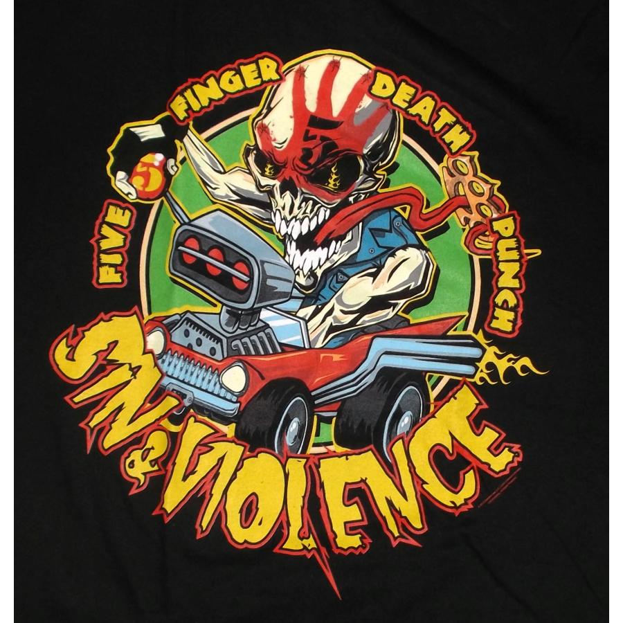 FIVE FINGER DEARH PUNCH ツアーTシャツ　バンドTシャツ Amazon.com: Five Finger Death Punch - 100 Proof T-Shirt