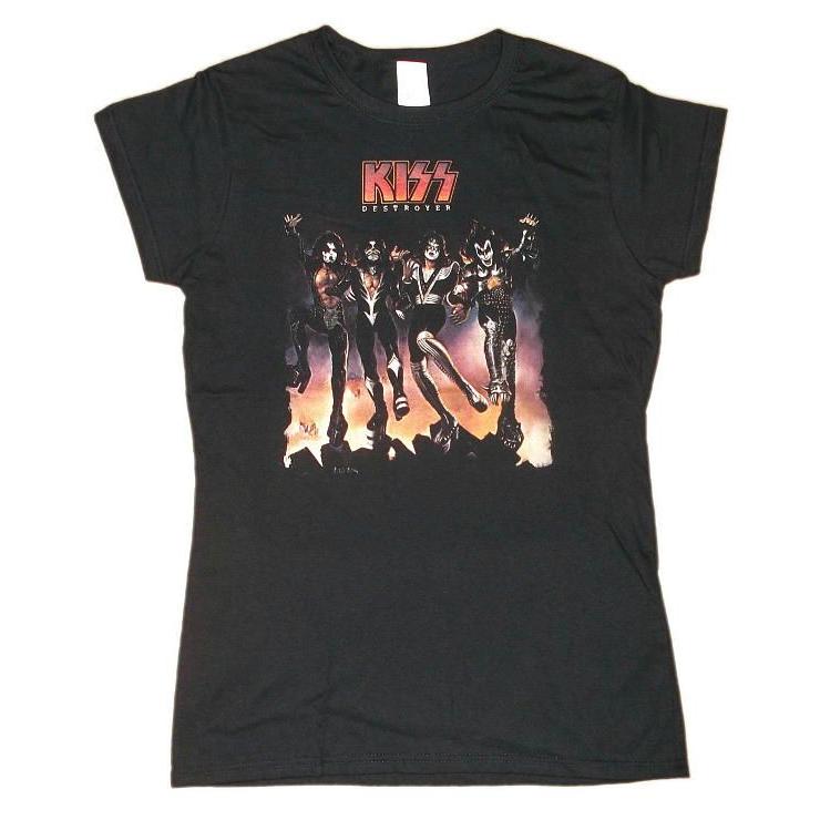 キッス Tシャツ KISS DESTROYER 地獄の軍団 Lady's 正規品 ロックT