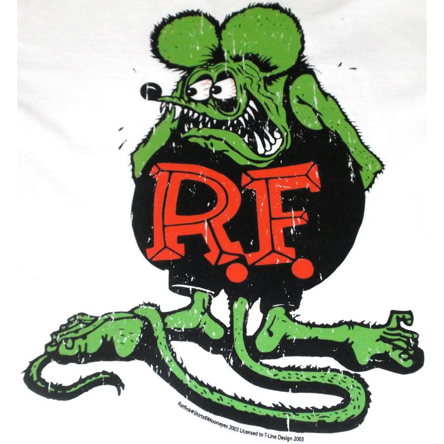RAT FINK ラット フィンク Tシャツ Rat Fink USAカラー 白 正規 RAT FINK ラット フィンク Tシャツ Rat Fink USAカラー 白 正規