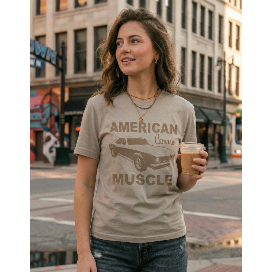 Tee Luv GM シボレー Tシャツ カマロ Chevrolet Camaro Faded American