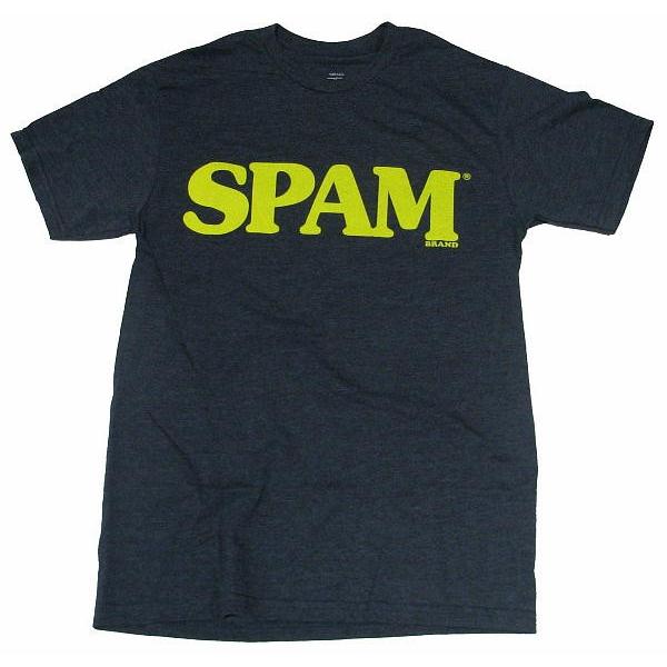 Tee Luv スパム Tシャツ SPAM ロゴ 紺系 正規品 : マンブルズ バンドT