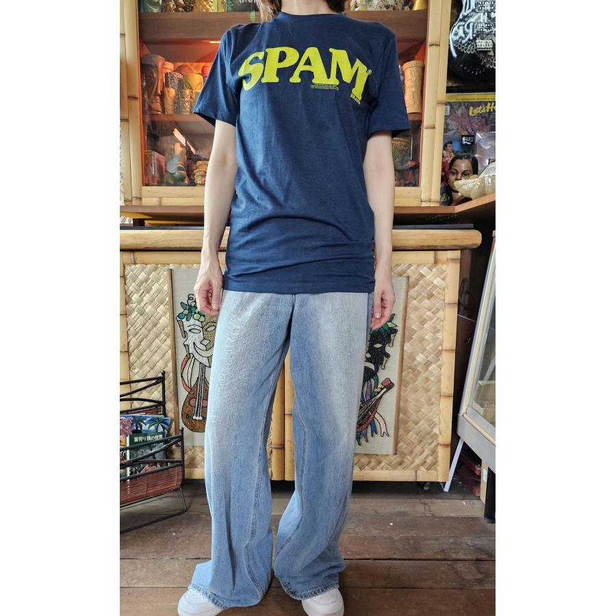 Tee Luv スパム Tシャツ SPAM ロゴ 紺系 正規品 : マンブルズ バンドT