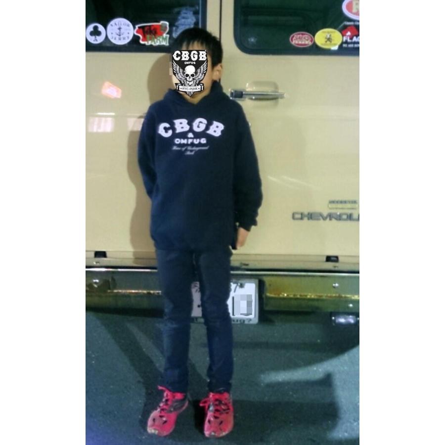 CBGB パーカー キッズ 黒 US正規品 Lady's対応の画像