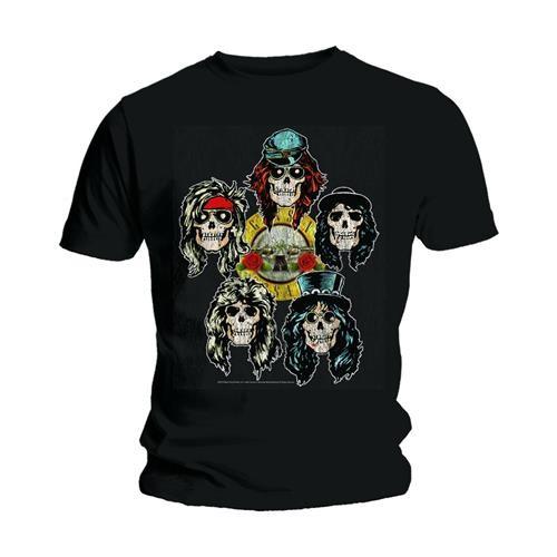 [公式] ガンズアンドローゼズ many skulls Tシャツ ガンズ アンド ローゼス Tシャツ Guns N' Roses Vintage Skulls 正規品