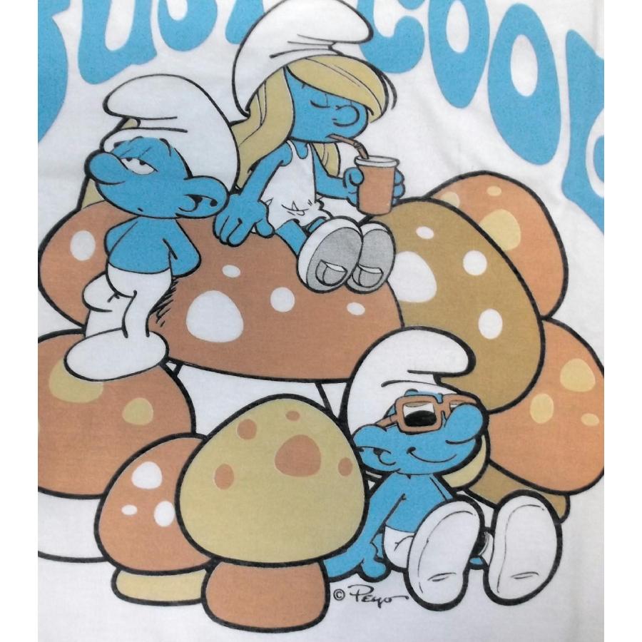 Tee Luv スマーフ Tシャツ SMURFS Just Be Cool 正規品 アメキャラ
