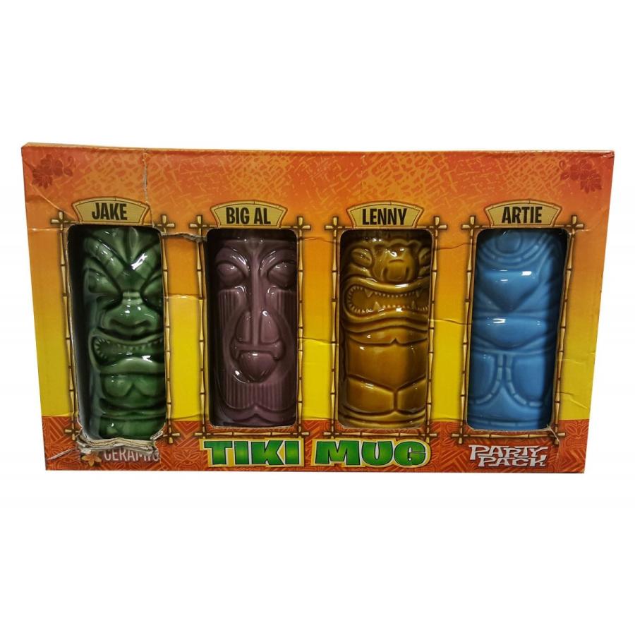 2セット★ティキ マグ 4P set TIKI Mug ボックス入り新品 雑貨 ☆ティキ マグ 4P set TIKI Mug ボックス入り新品 雑貨 バンドT