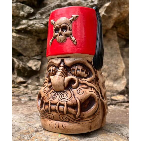 シュランクン モンク ティキ マグ Shrunk'n Monk Tiki Mug Red by