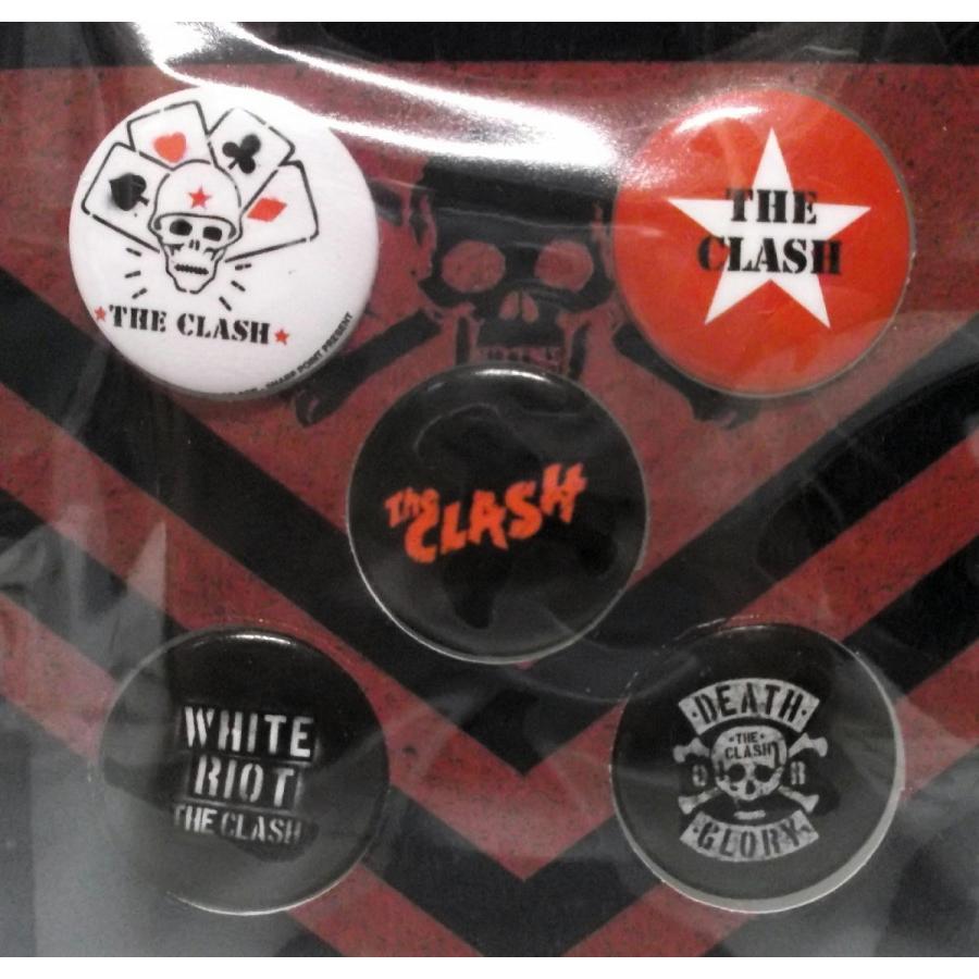 ザ・クラッシュ バッヂ 5pセット The CLASH 正規品 バッジ ロックT 