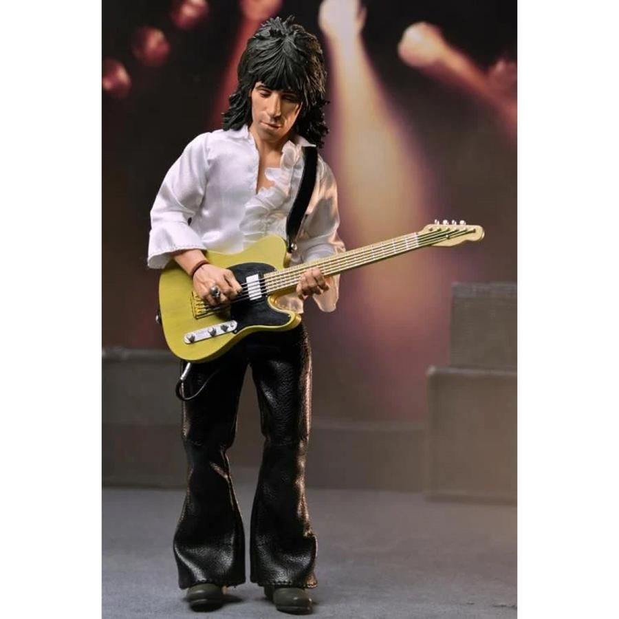 ローリング ストーンズ キース リチャーズ フィギュア The Rolling Stones Keith Richards (1975) 正規品 8 Clothed Action Figure TOYの画像
