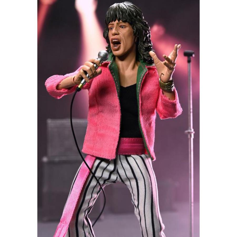 ローリング ストーンズ ミック ジャガー フィギュア The Rolling Stones Mick Jagger (1975) 正規品 8 Clothed Action Figure TOYの画像