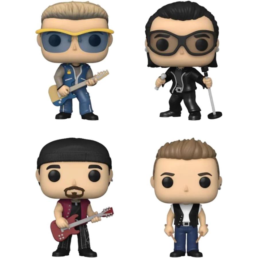 Funko U2 フィギュア POP! ADAM, BONO, THE EDGE, LARRY 4-PACK