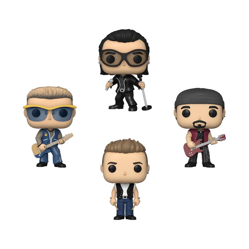 Funko U2 フィギュア POP! ADAM, BONO, THE EDGE, LARRY 4-PACK