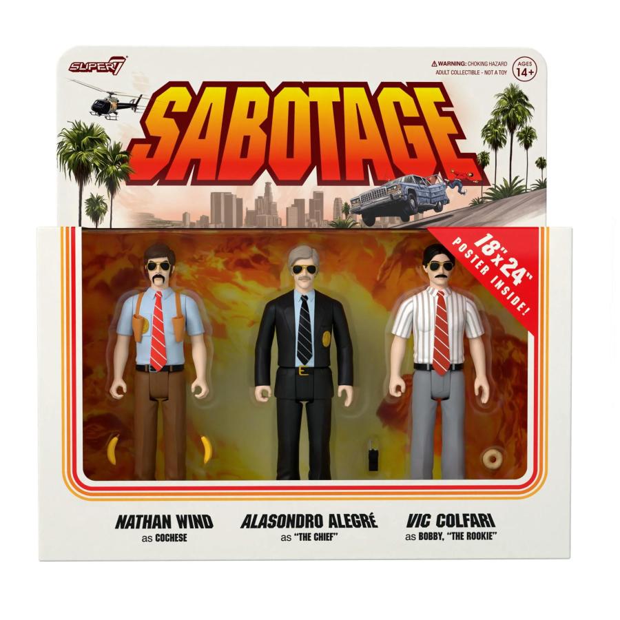 ビースティー ボーイズ Re Action フィギュア Beastie Boys ReAction Figures Wav 3 Sabotage 3 Pack SUPER7 TOY 正規品の画像