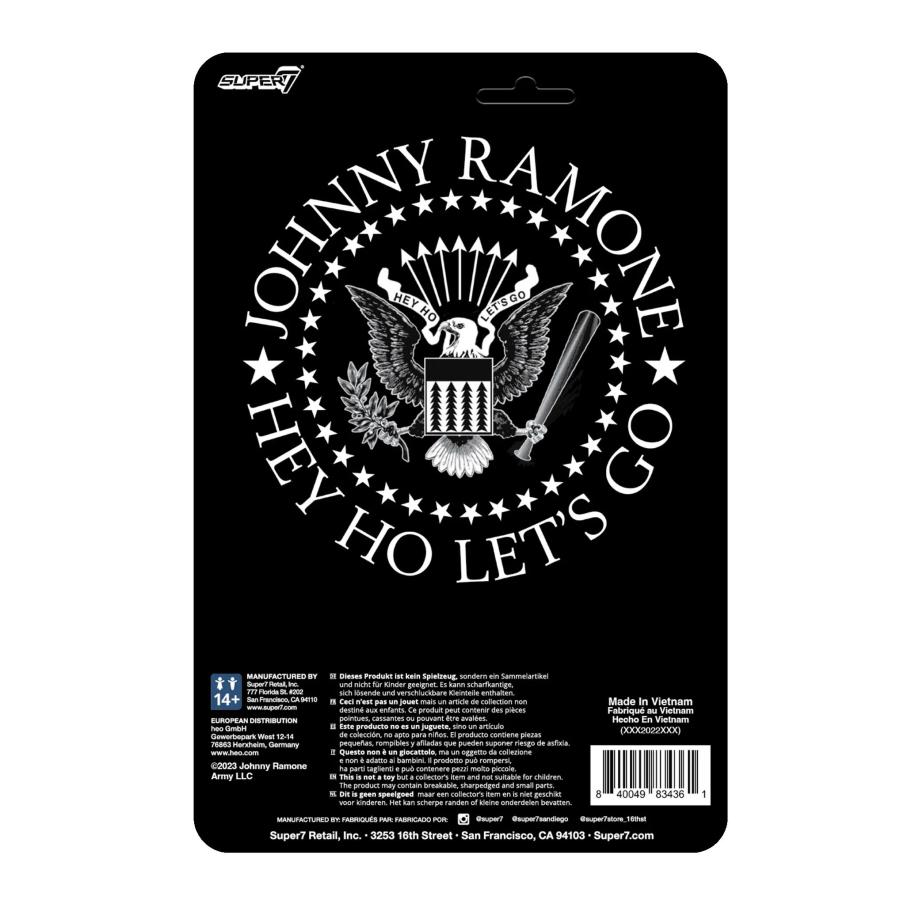 ジョニー ラモーン Re Action フィギュア Johnny Ramone Super7 ジョニー ラモーン Re Action フィギュア Johnny Ramone Super7