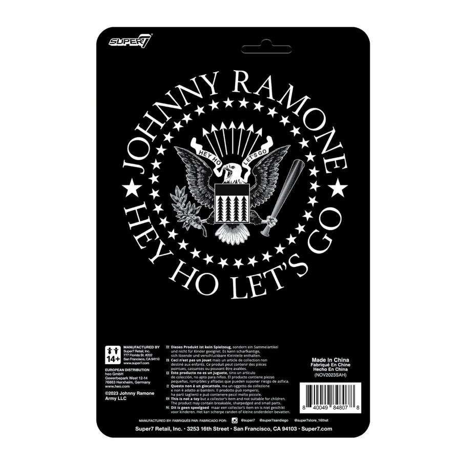 ジョニー ラモーン Re Action フィギュア Wave2 Johnny Ramone (White