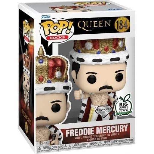 クイーン フィギュア QUEEN Pop! Rocks Freddie Mercury The KING Diamond Glitter FUNKO 限定品 TOYの画像