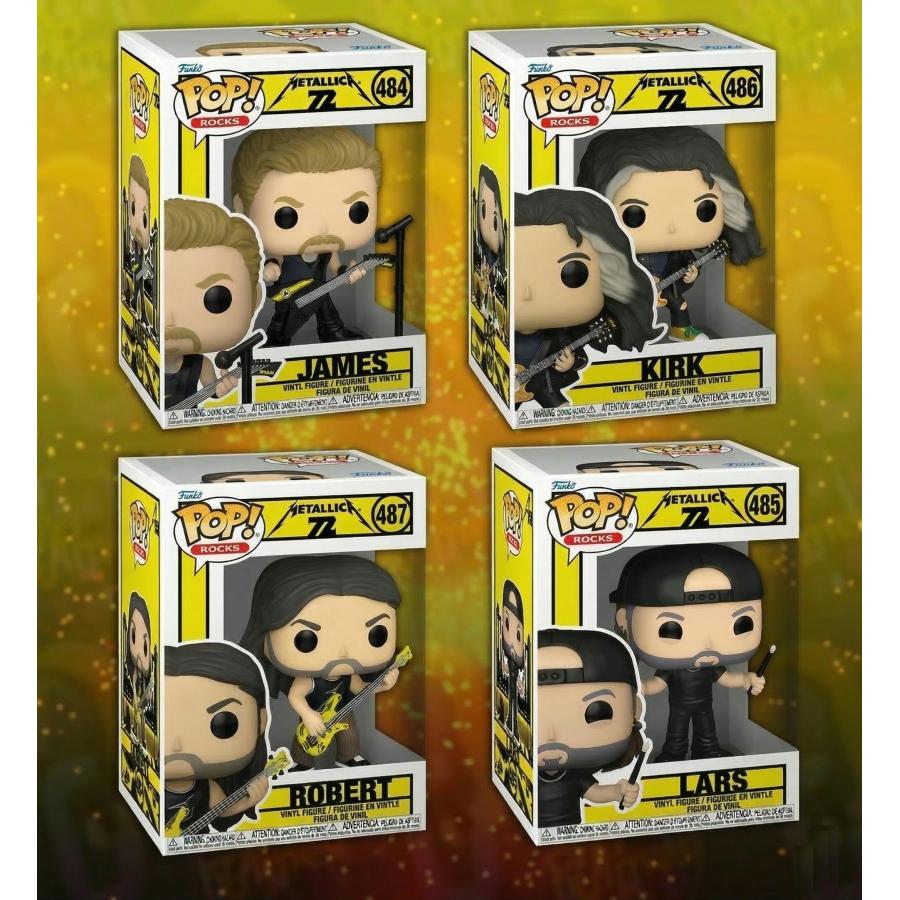 Funko メタリカ フィギュア 4体セット Funko POP! Rocks: 72 Seasons