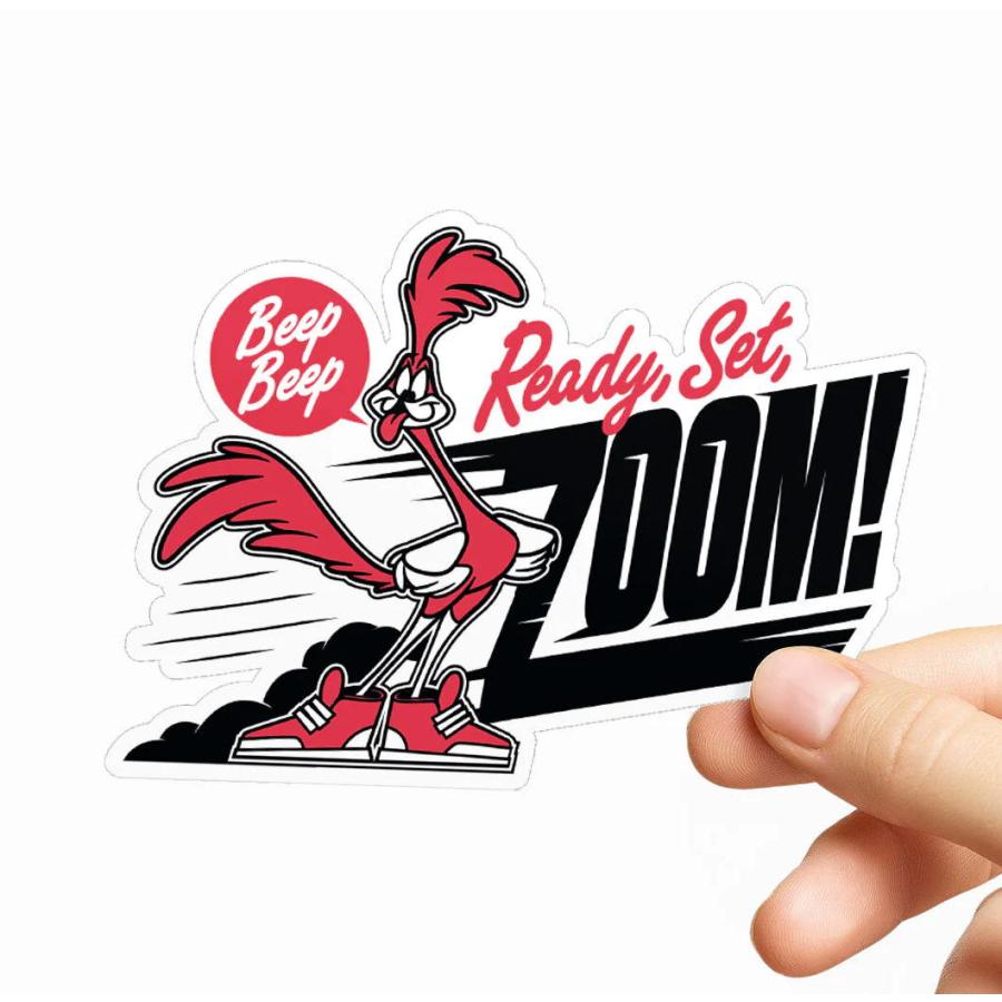 ロード ランナー ステッカー Looney Tunes Road Runner Ready, Set