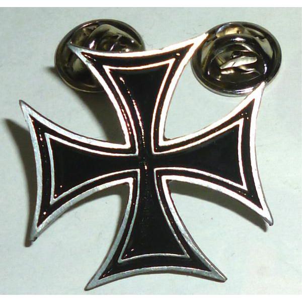 アイアンクロス ピンズ バッヂ IRON CROSS 2pペア ホットロッド - PUNK