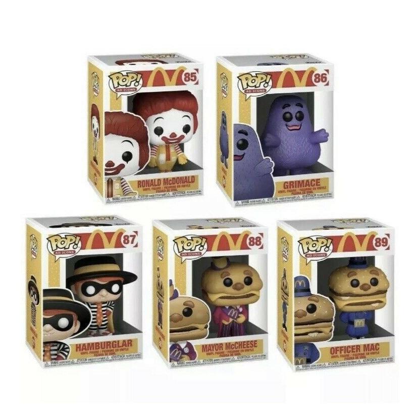 マクドナルド フィギュア 5p セット McDonalds FUNKO POP 5pcs マクドナルド フィギュア 5p セット McDonalds FUNKO POP 5pcs
