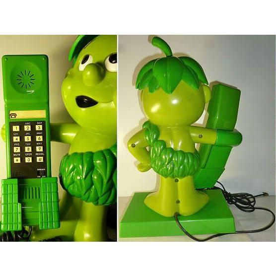 80s グリーンジャイアント リトルスプラウト ヴィンテージ テレフォン 電話機 80s グリーンジャイアント リトルスプラウト ヴィンテージ