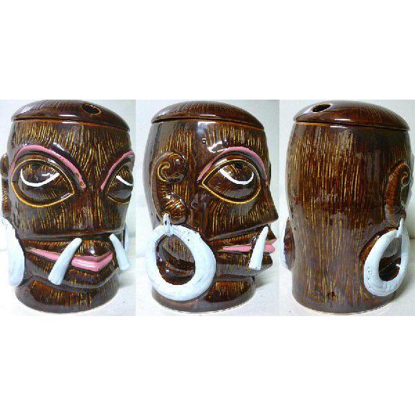 Vintage Tiki Mug ヘッドハンターマグ Orchids Of Hawaii R-18 デッド 