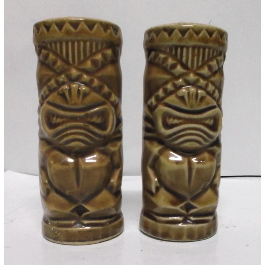 Vintage Orchids Of Hawaii X-Eyed Tiki Salt and Ppper Shaker ティキ