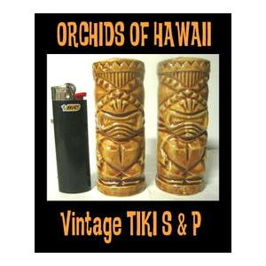 Vintage Orchids Of Hawaii X-Eyed Tiki Salt and Ppper Shaker ティキ ソルト & ペッパー｜mumbles｜02