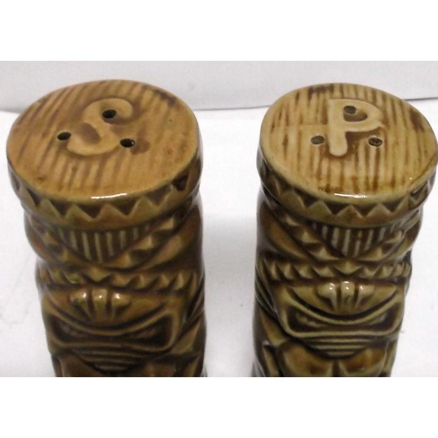 Vintage Orchids Of Hawaii X-Eyed Tiki Salt and Ppper Shaker ティキ
