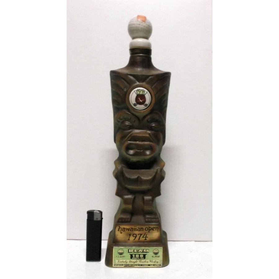 ★Tiki ティキ デカンター Jim Beam ハワイアン オープン ボトル Tiki ティキ デカンター Jim Beam ハワイアン オープン ボトル - A