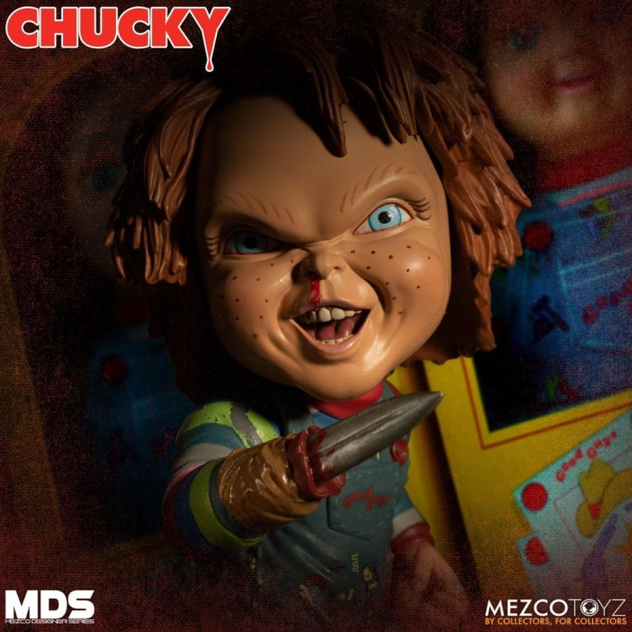 チャッキー ロト フィギュア Child's Play 3 Chucky Bloody Noose & Pizza Face MEZCO TOY toy00511マンブルズ バンドTシャツ