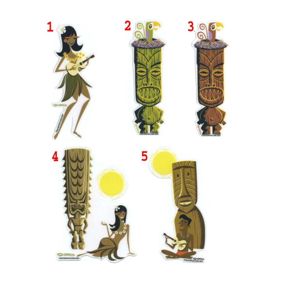 シャグ ステッカー ハワイアン ティキ SHAG 正規品 Hawaiian Tiki 雑貨
