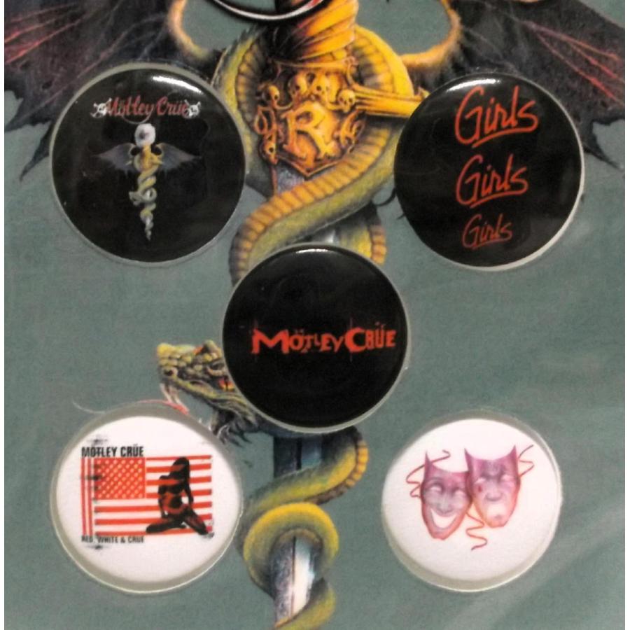 モトリー クルー バッジ 5pセット Motley Crue Dr. Feelgood 正規品