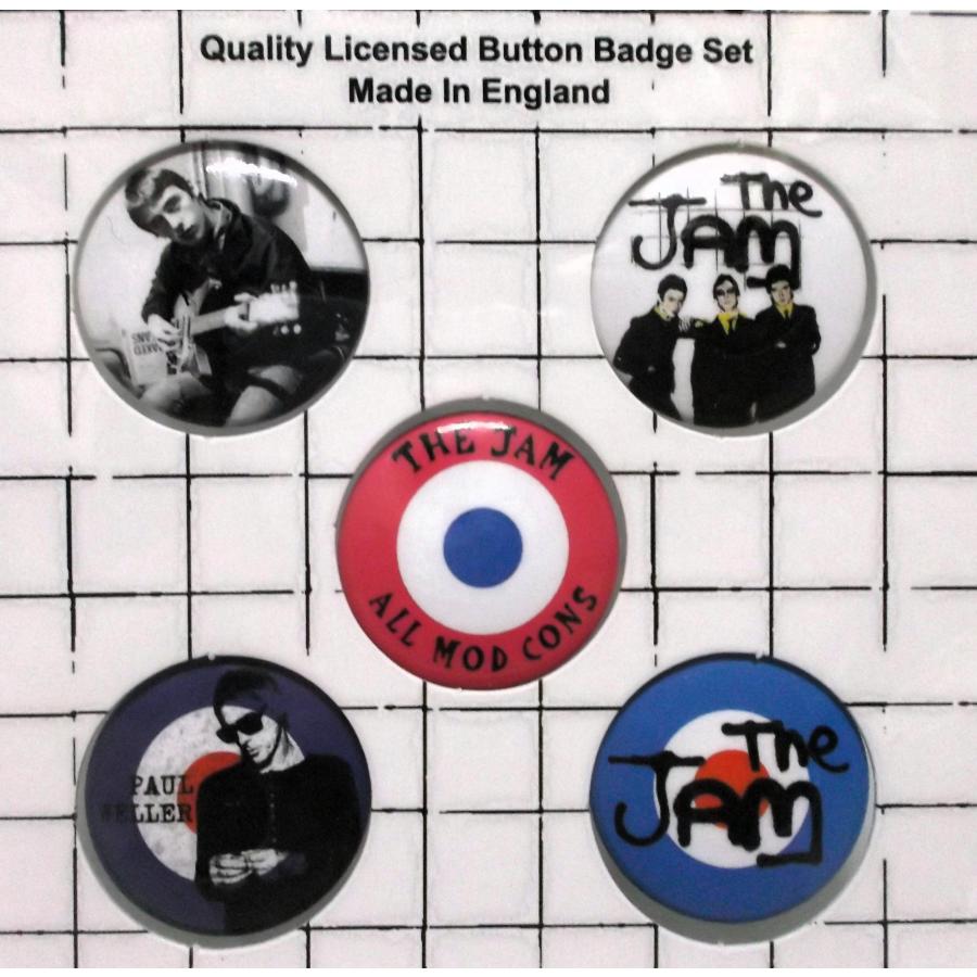 ザ・ジャム バッジ 5pcs THE JAM Button Badge Pack: All Mod Cons 正規品 ロックTシャツ関連 雑貨 ...