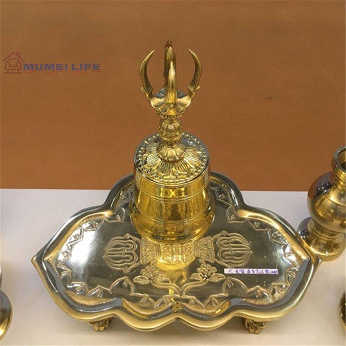 希少新品!密教法具 前具 一面器 六器一組 仏器一対 華 希少新品!密教法具 前具 一面器 六器一組 仏器一対 華
