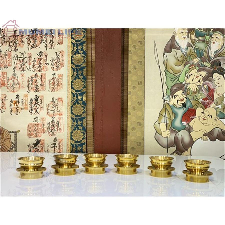 佳品 手作り 密教 法具 真鍮製 六器一組 仏教 大々型 : MUMEI 佳品 手作り 密教 法具 真鍮製 六器一組 仏教 大々型 : MUMEI